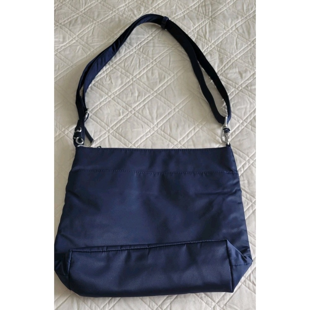 Pacsafe Crossbody Organizer Bag Anti-Theft RFID Adjustable Straps Navy - Picture 7 of 16